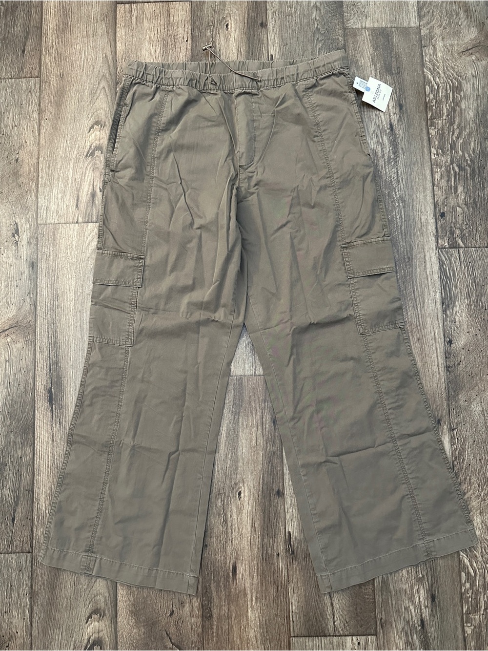 Arizona Jean Co Cargo Lightweight Pants Women’s Size XL Olive Shadow